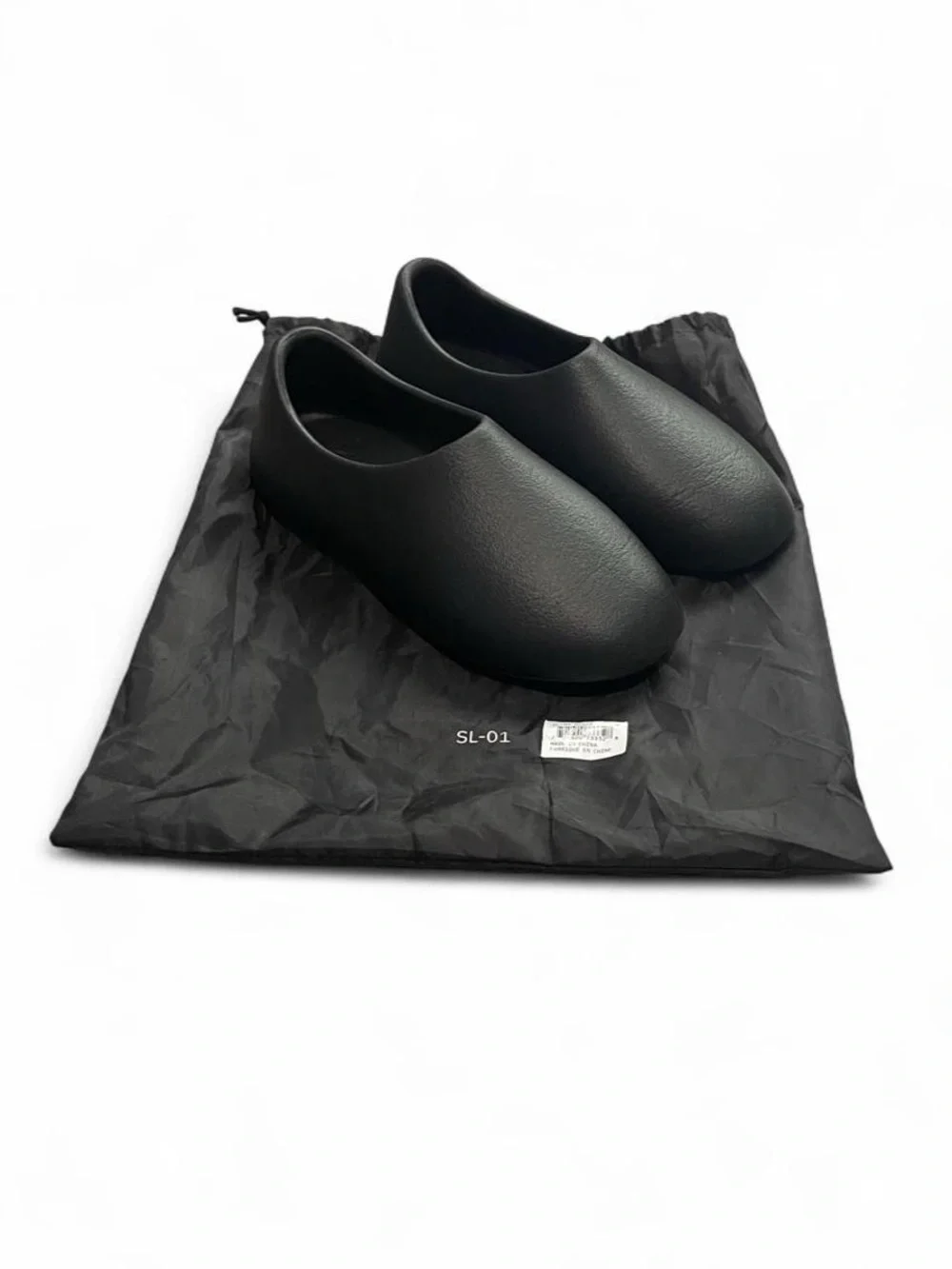 YEEZY SL-01 Shoes Mens Size 6 Black Slip On Comfort Mules Kanye